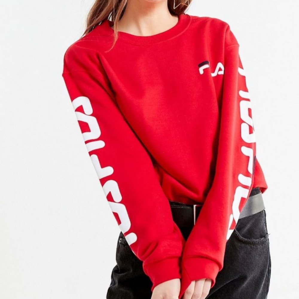 FILA CUTE CREWNECK SWEAT SHIRT COMFY CASUAL